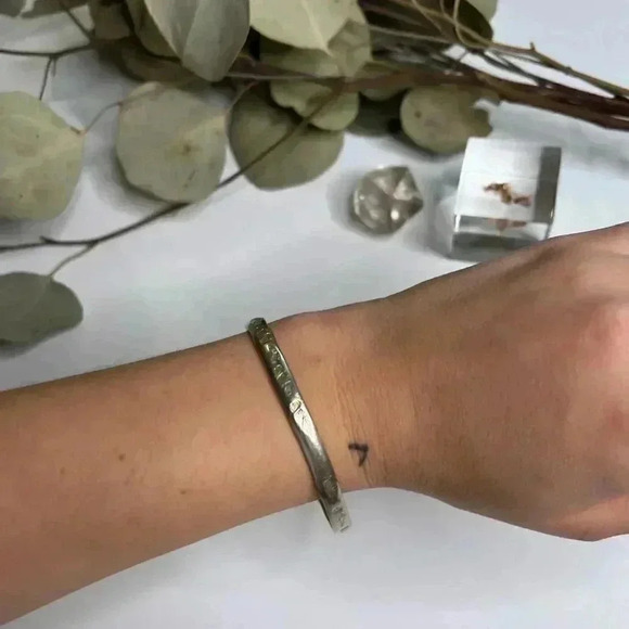 Sterling Silver Mexican  Taxco Bracelet Bangle - Picture 1 of 6